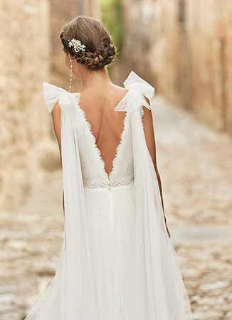 Vestido novia romántico