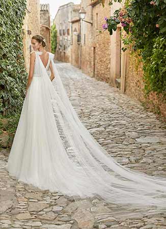 Vestido novia romántico