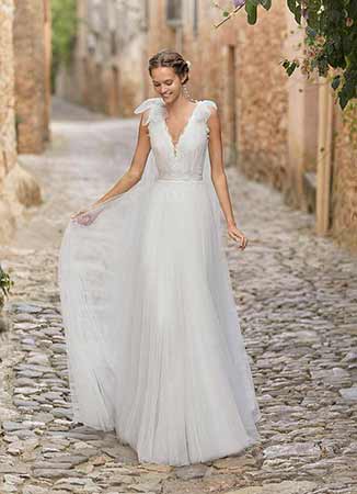 Vestido novia romántico