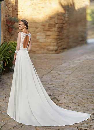 Vestido novia romántico