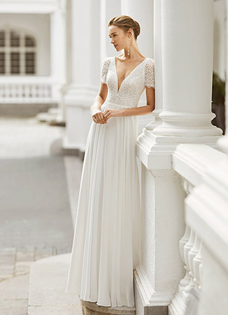 Vestido novia romántico