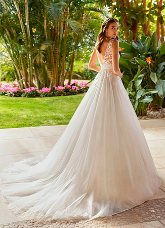 Vestido novia romántico