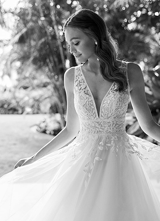 Vestido novia romántico