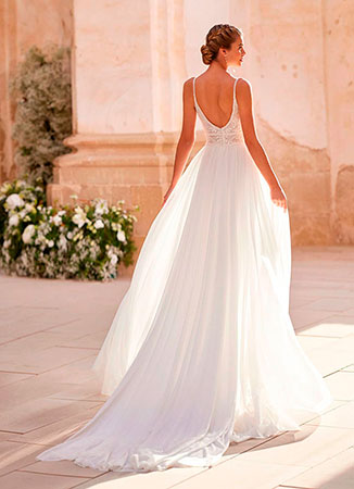 Vestido novia romántico