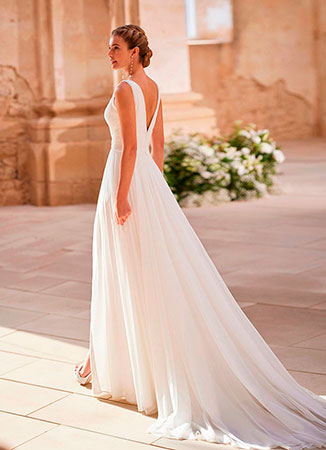 Vestido novia romántico
