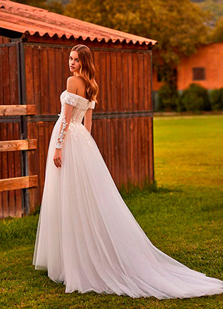 Vestido novia romántico