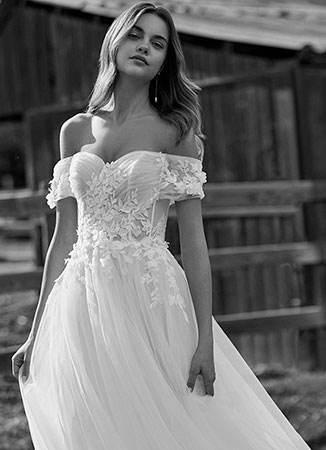 Vestido novia romántico