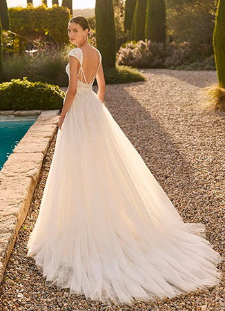 Vestido novia romántico
