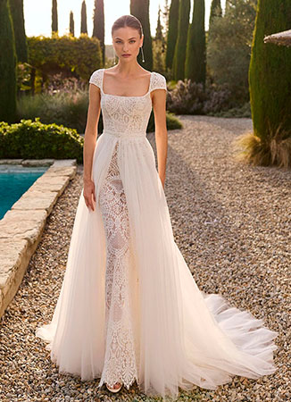 Vestido novia romántico