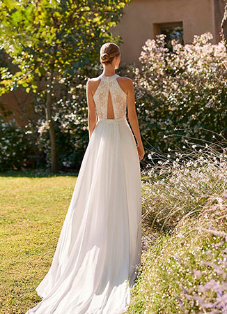 Vestido novia romántico