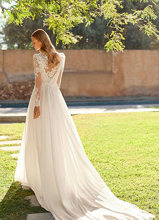 Vestido novia romántico