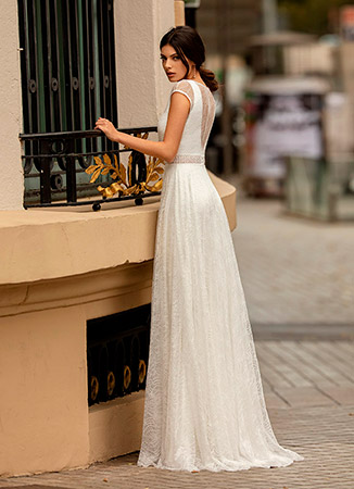 Vestido novia romántico