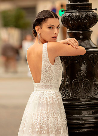 Vestido novia romántico