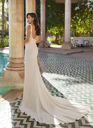 Vestido novia romántico