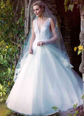 Vestido novia romántico